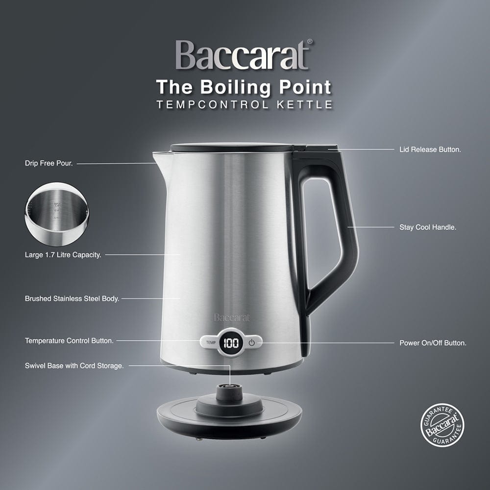 Baccarat The Boiling Point Tempcontrol Kettle Silver