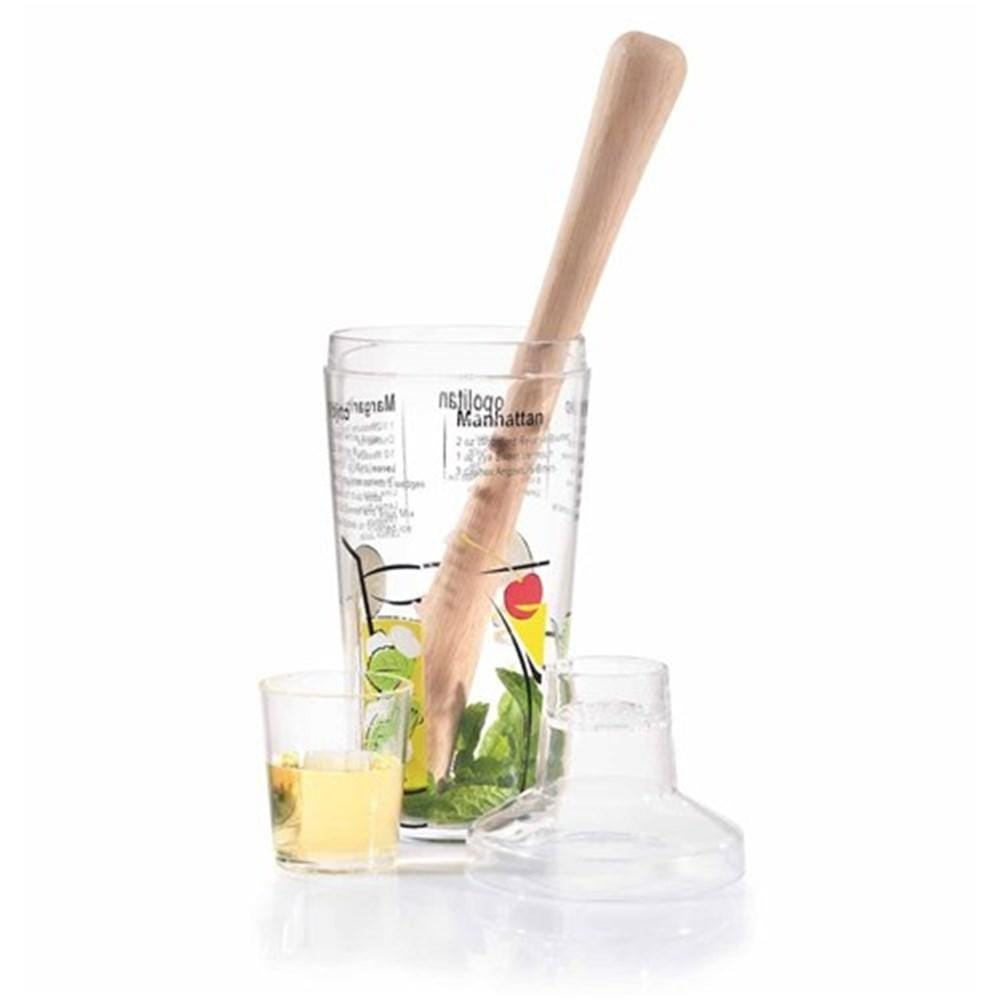 Cellar 2 Piece Cocktail Set including Shaker and Muddler