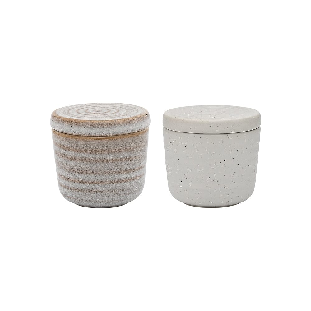 Ecology Ottawa Salt & Pepper Pinch Pots Calico