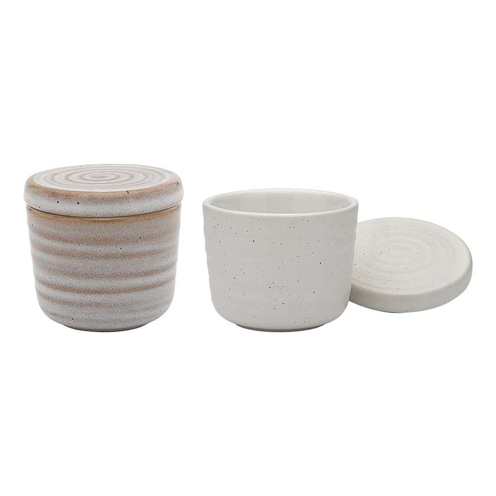 Ecology Ottawa Salt & Pepper Pinch Pots Calico