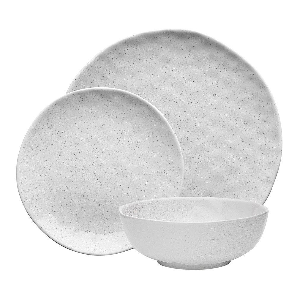 Ecology Speckle 12 Piece Stoneware Dinner Set Milk