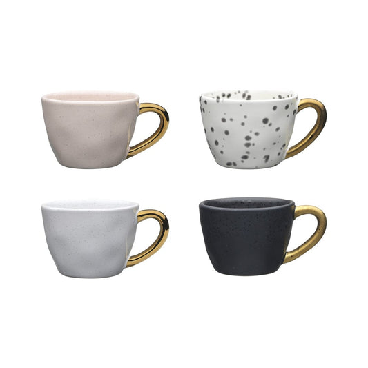 Ecology Speckle Set of 4 60ml Espresso Mugs Gold