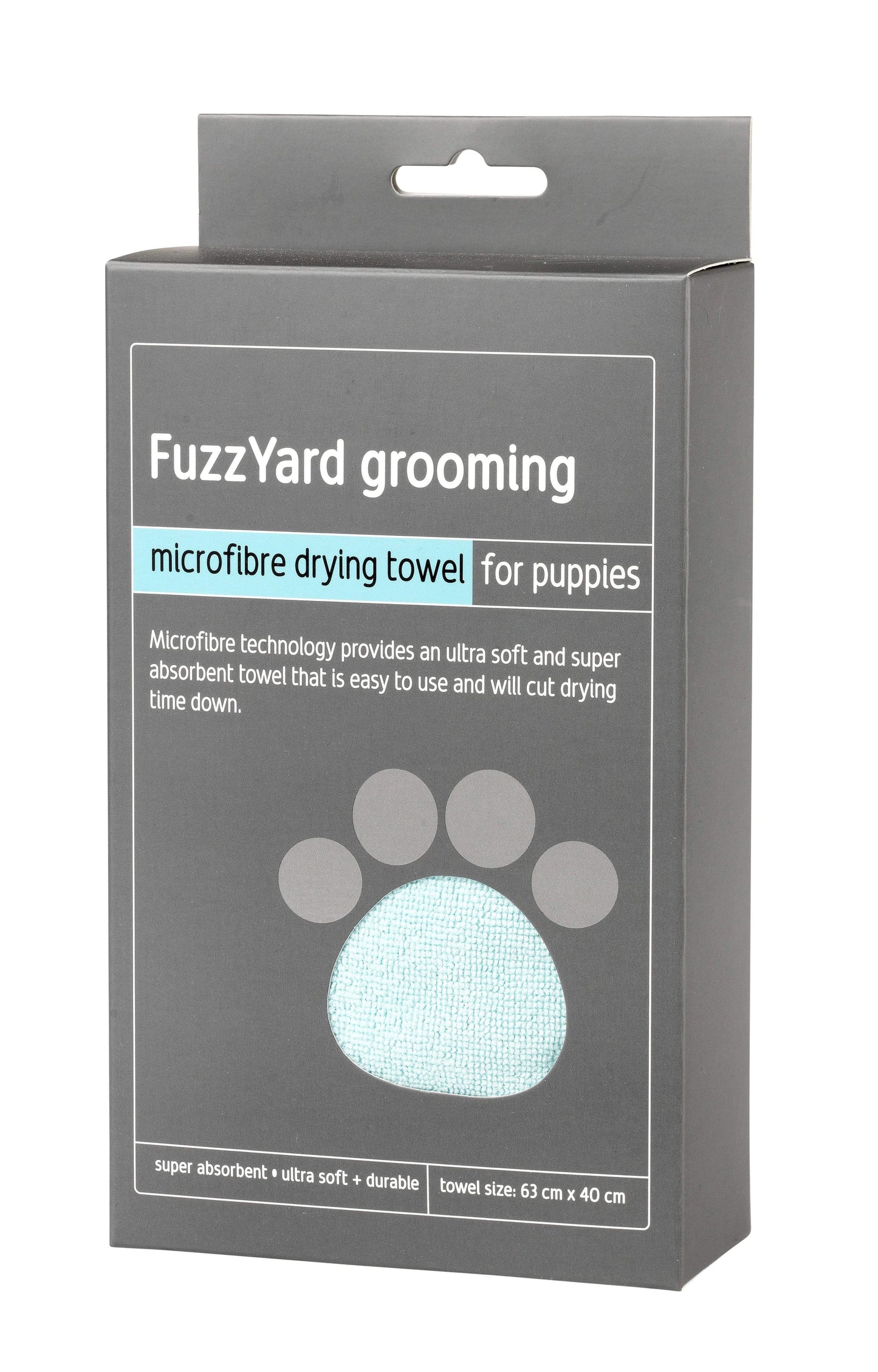 FuzzYard Blue Microfibre Dog Drying Towel