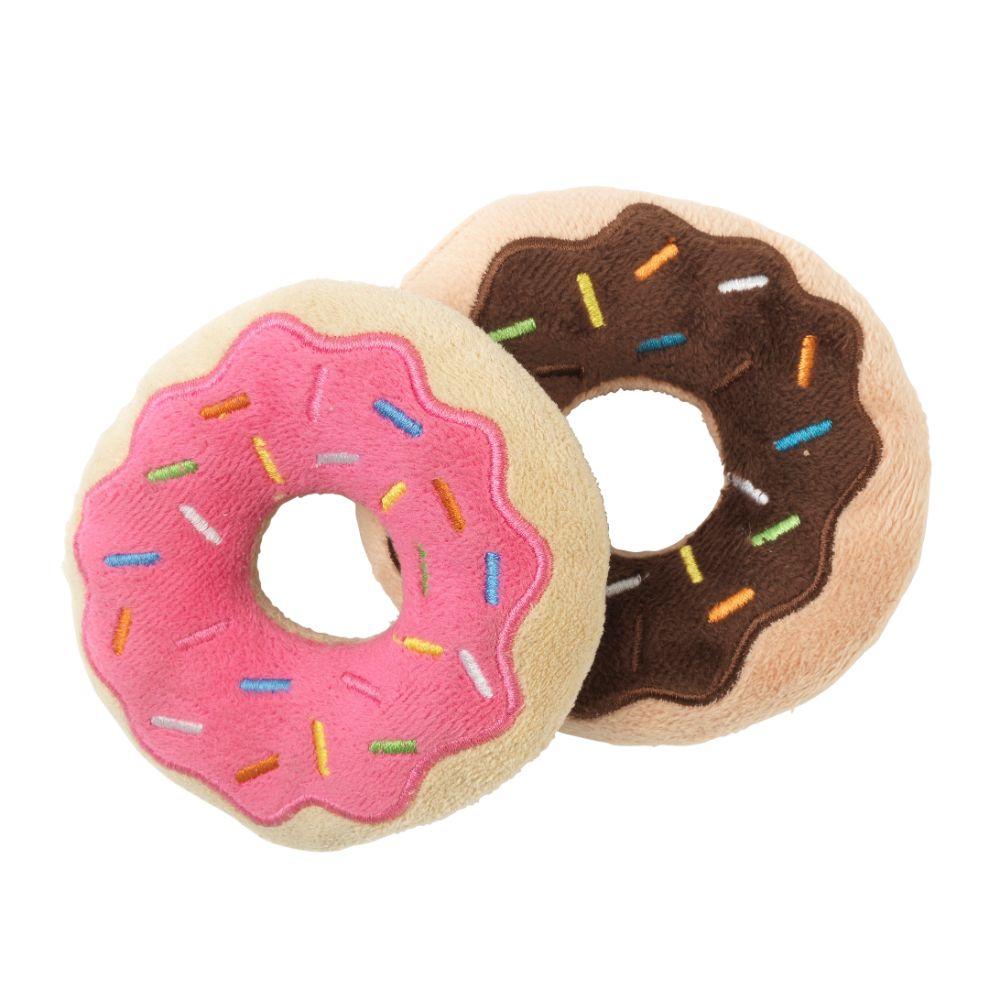 FuzzYard Dog Toy Donuts 2 Pack