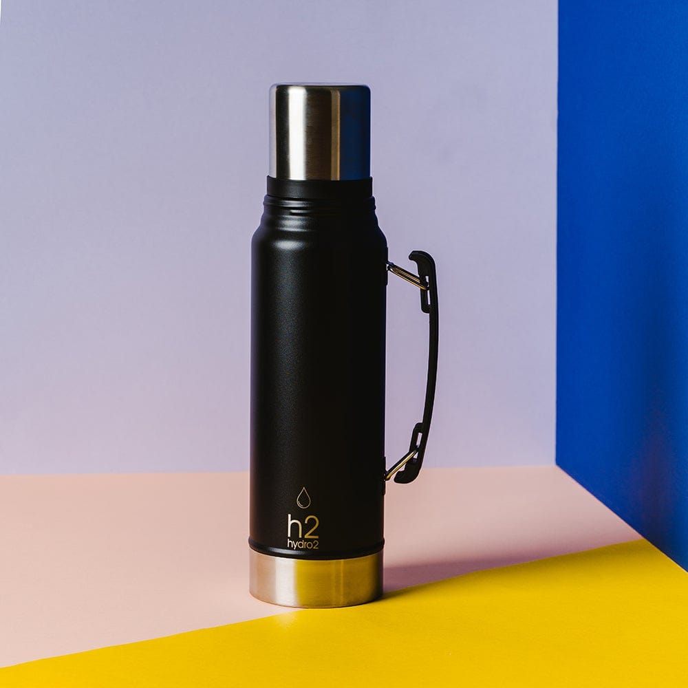 h2 hydro2 Flash Flask 1.2L Black