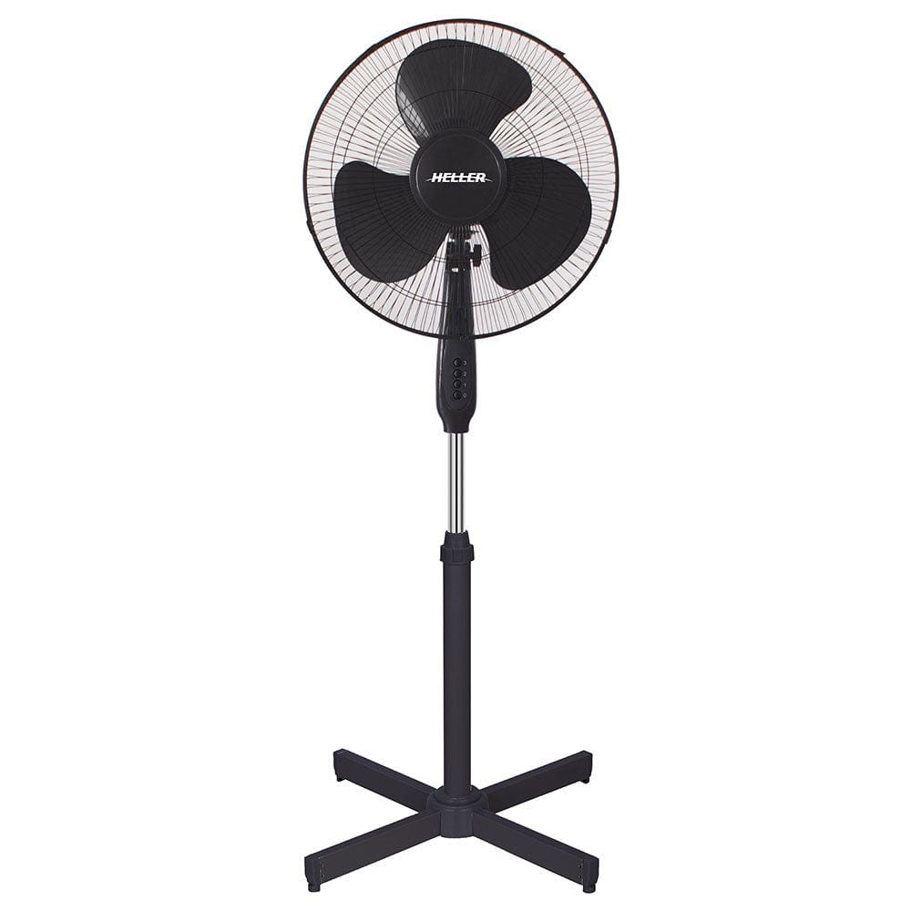 Heller 40cm Basic Pedestal Fan Black