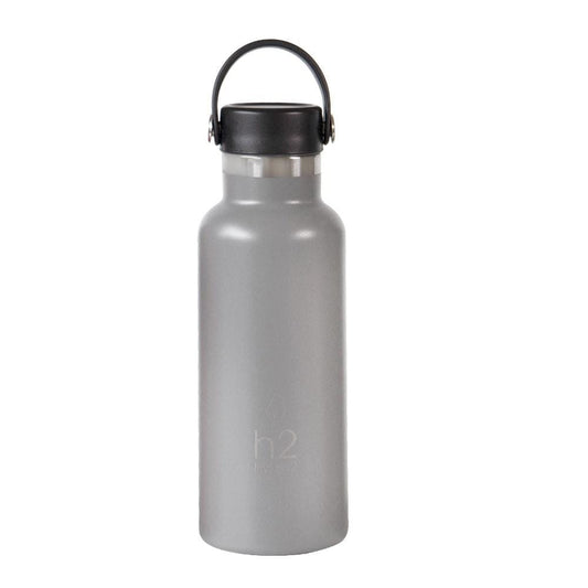 h2 hydro2 Flash Classic Water Bottle 500ml Grey