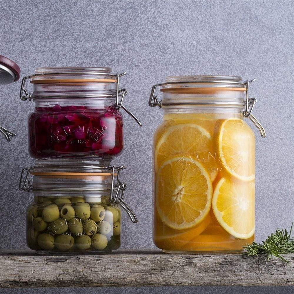 Kilner Square Clip Top Jar 2L