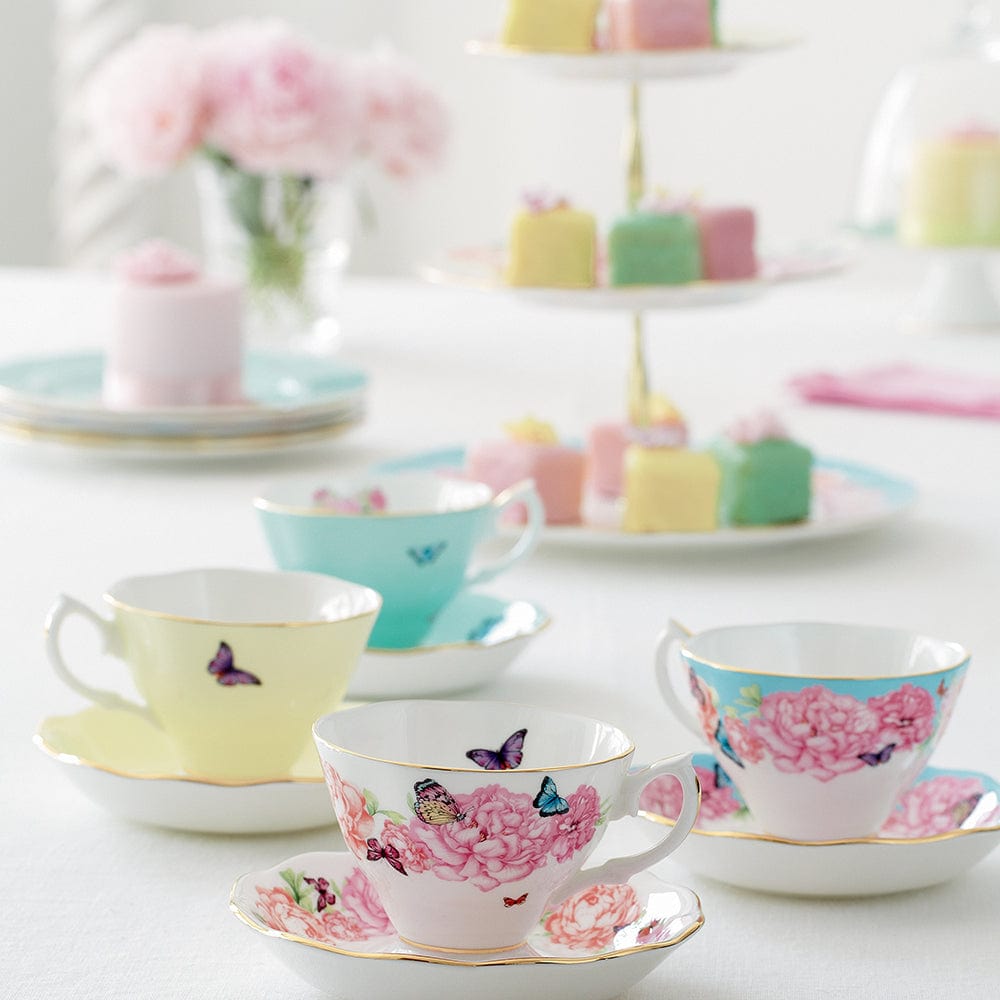 Miranda Kerr for Royal Albert Set of 4 Teacups & Saucers