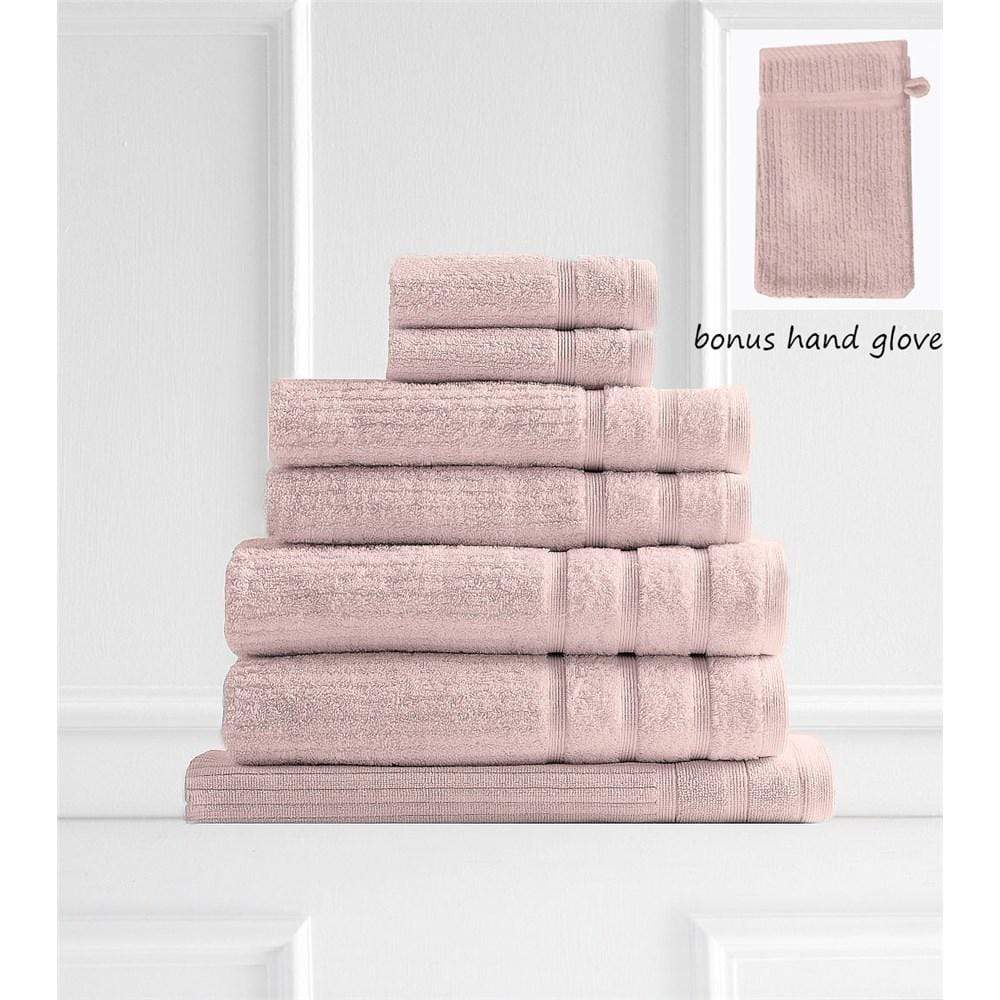 Royal Comfort Eden Egyptian Cotton 600GSM 8 Piece Towel Set