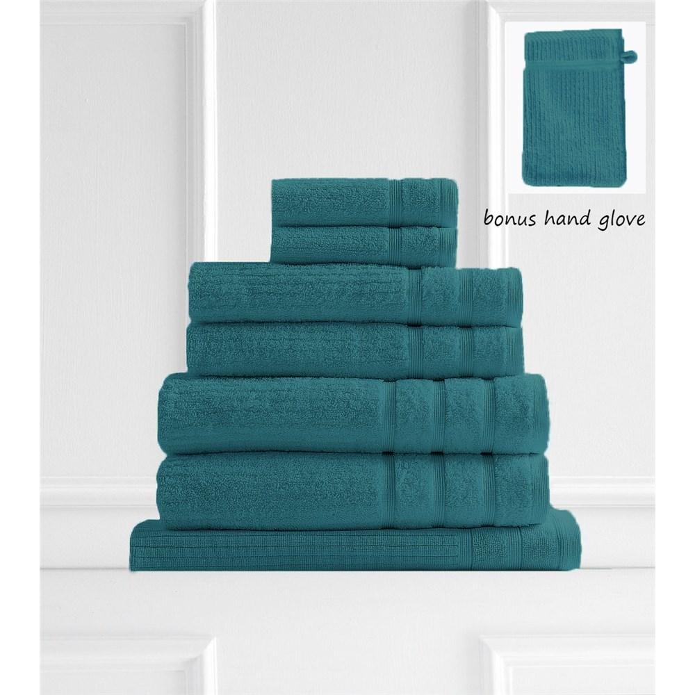 Royal Comfort Eden Egyptian Cotton 600GSM 8 Piece Towel Set