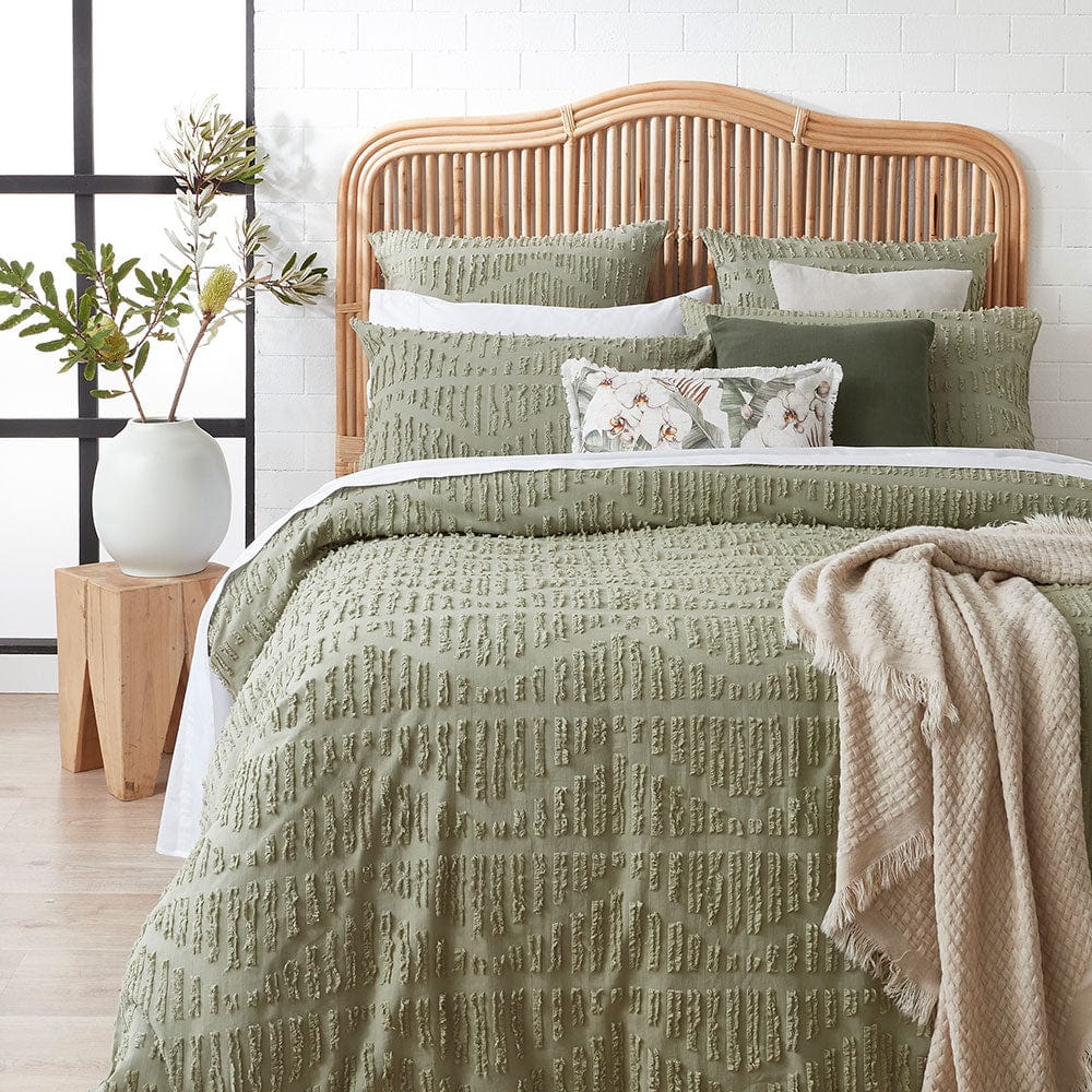 Sadie Quilt Cover Set Sage