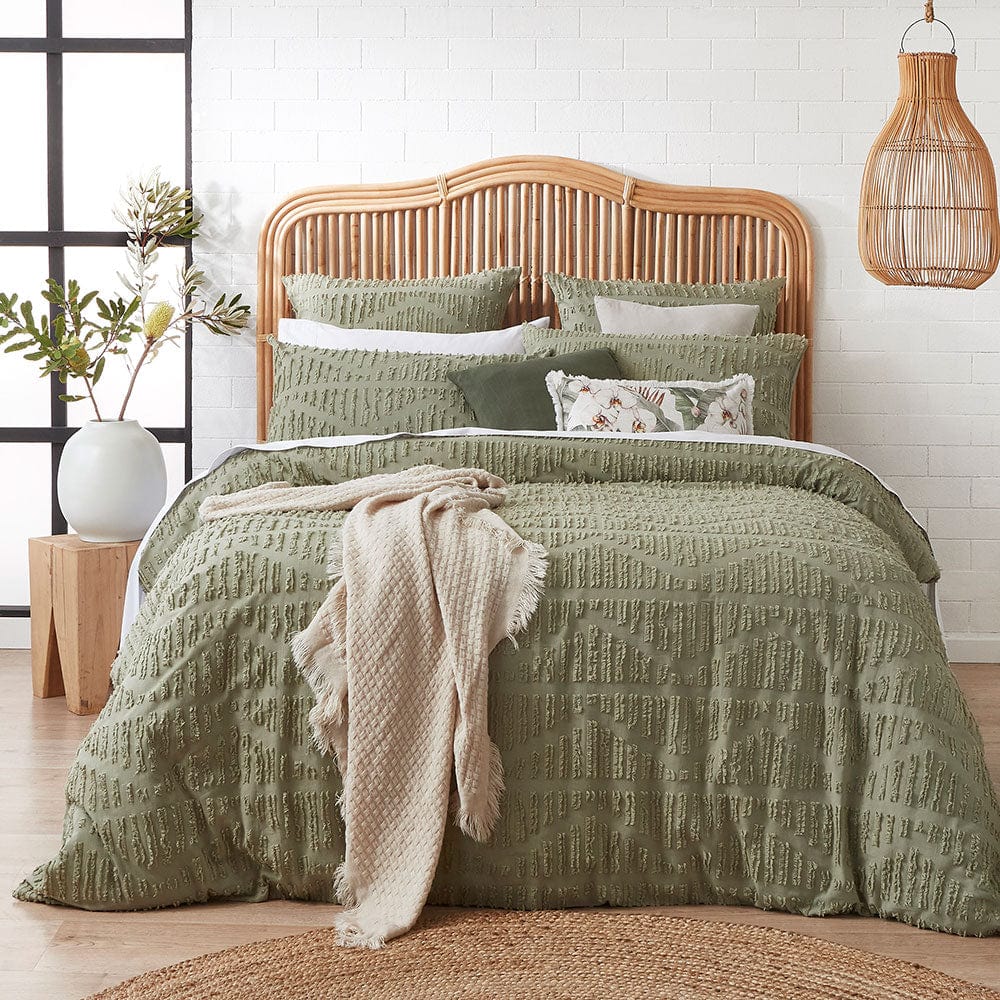 Sadie Quilt Cover Set Sage