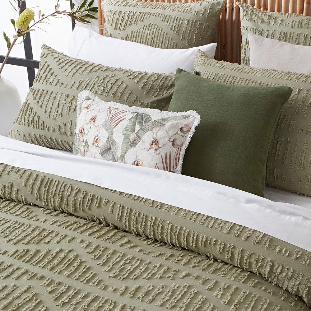 Sadie Quilt Cover Set Sage