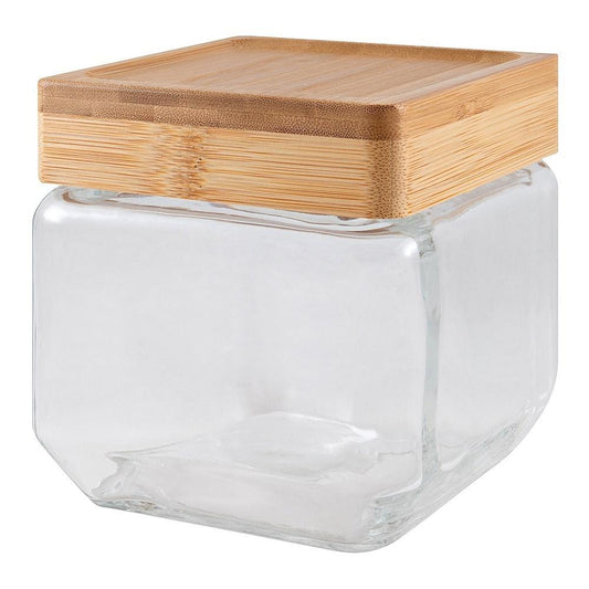 Scullery Bamboo & Glass Square Canister 750ml