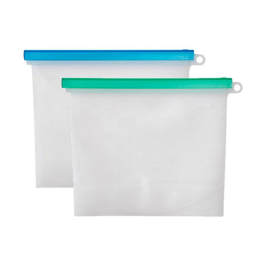 Scullery Eco Re Use 2 Piece Silicone Food Bag Set 1L