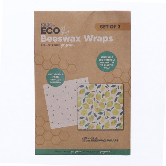 Scullery Eco Set of 2 Beeswax Food Wraps