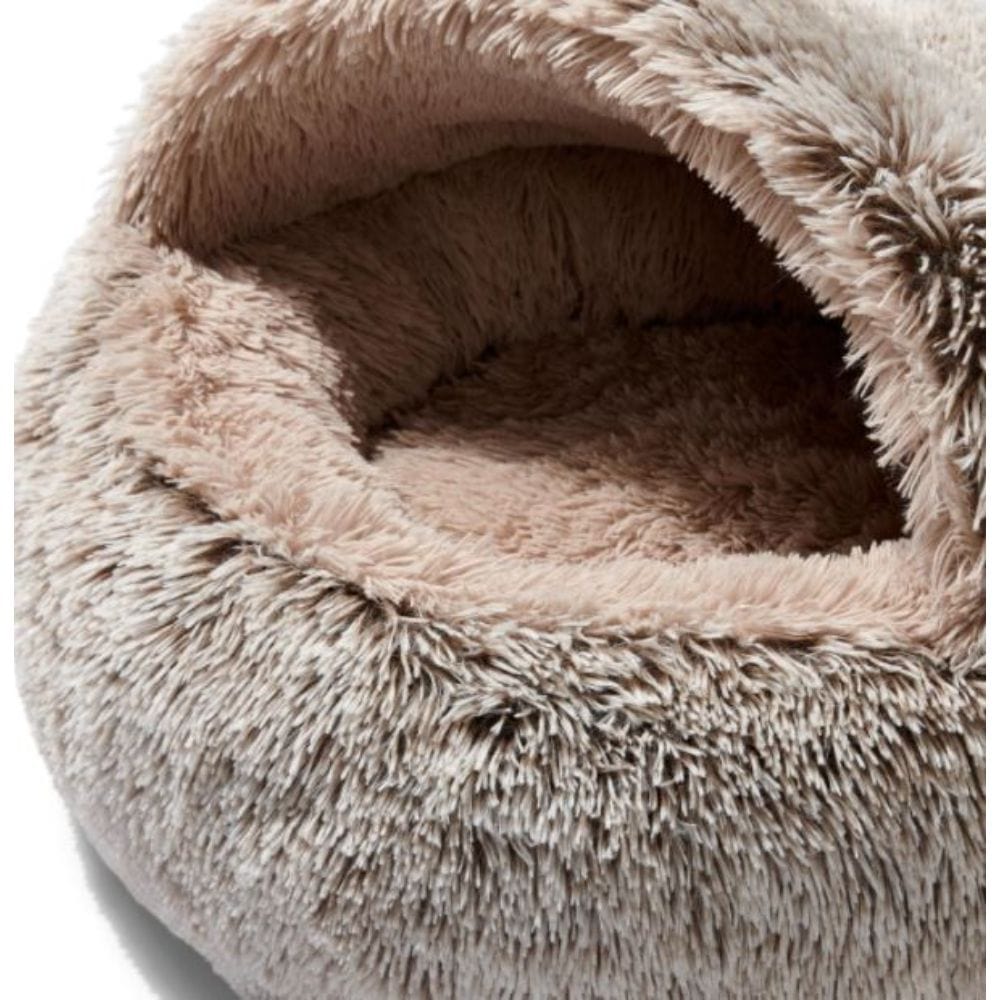 Snooza Mink Hoodie Calming Cuddler Dog Bed