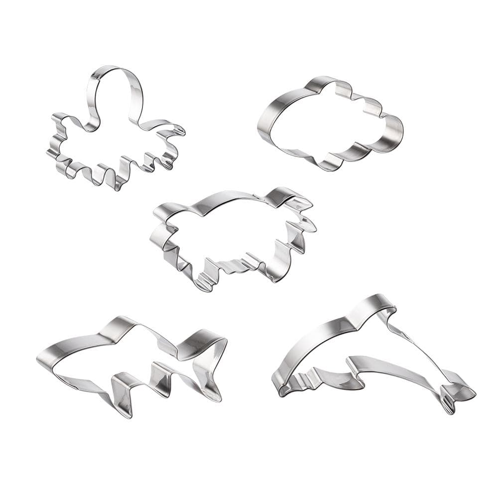 Soffritto Professional Bake Cookie Cutter Set of 5 Sea