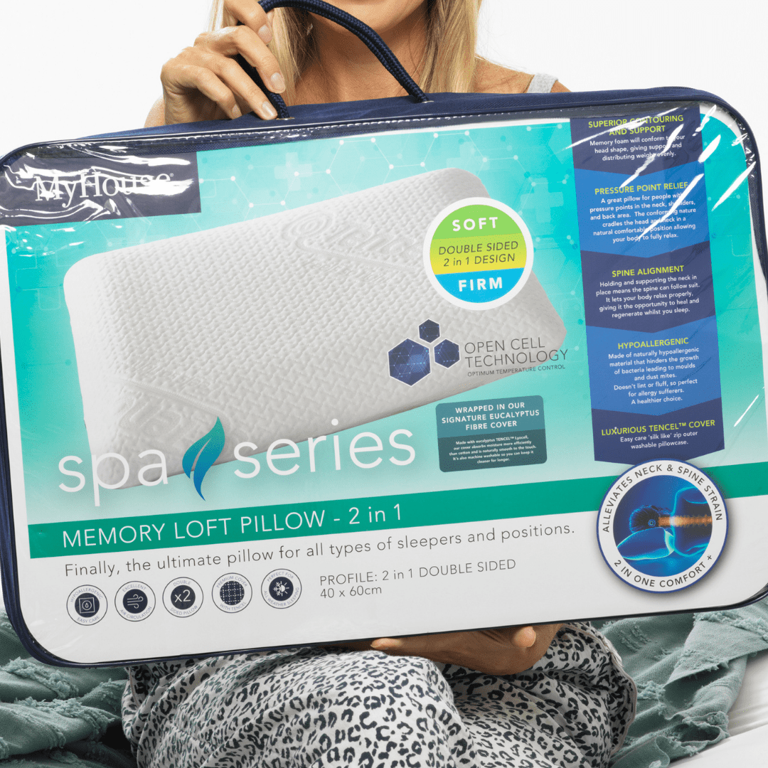 Spa Series Memory Loft 2-in-1 Pillow